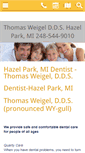 Mobile Screenshot of hazelparkdentist.com